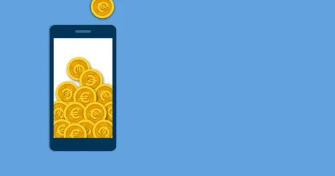 Online earning on a mobile app Stock Footage 118090963