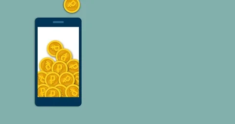 Online earning on a mobile app Stock Footage 118091077