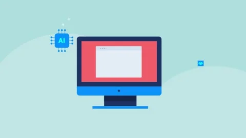 Online ecommerce store builder software with AI technology. Stock Footage 337956157