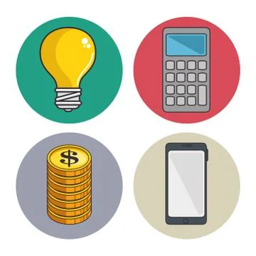Online education and learning web set イラスト素材