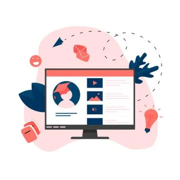 Online education app. E-learning concept.	 Illustrazione stock