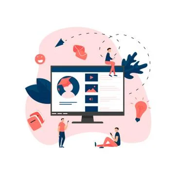 Online education app. E-learning concept.	 스톡 일러스트