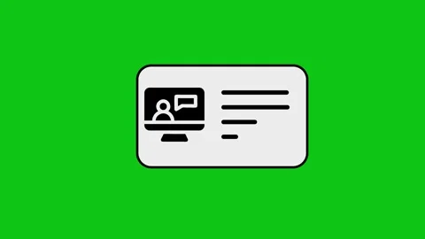 Online education certificate animation with computer icon on green screen b.. Stock Footage 346496817