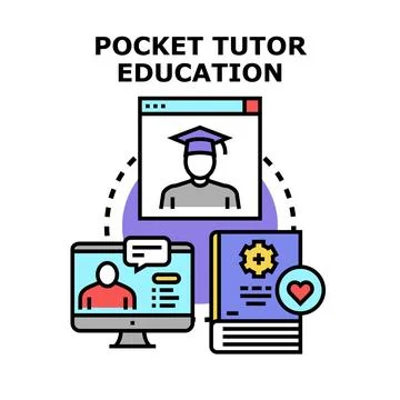Online education concept and e learning resources development Stock Illustration