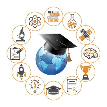 Online Education Concept Stock Illustration