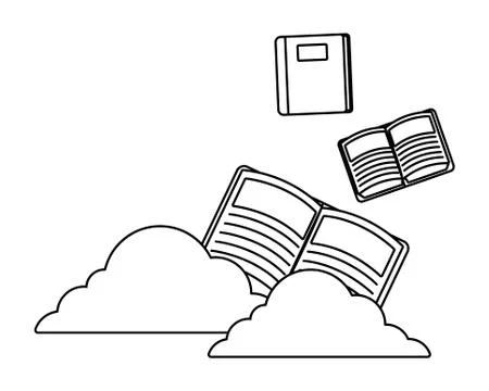 Online education elements cartoon Stock Illustration
