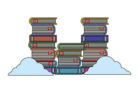Online education elements cartoon イラスト素材