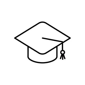 Online education flat icon. Learning pictogram for web. Line stroke. Isolated Stock Illustration