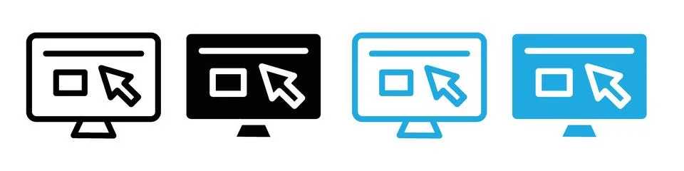 Online education icon representing e-learning and digital classrooms, ideal.. 스톡 일러스트