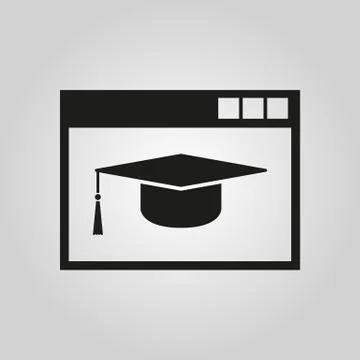 Online education icon. vector design. symbol. web. graphic. JPG. AI. app. logo Stock Illustration