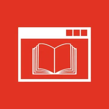 Online education icon. vector design. education symbol. web. graphic. JPG. AI Stock-Illustration