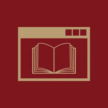 Online education icon. vector design. education symbol. web. graphic. JPG. AI Stock Illustration