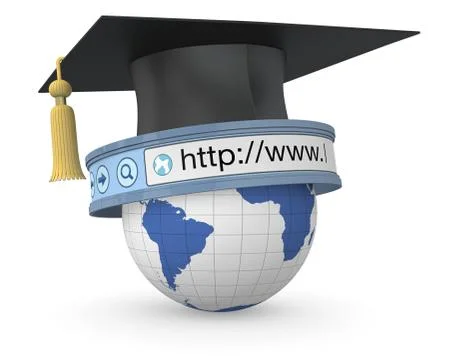 Online education Stock Illustration