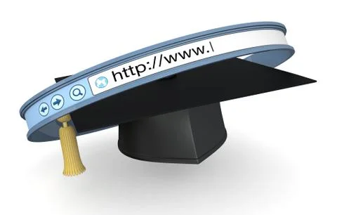 Online education Stock Illustration
