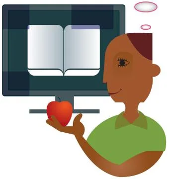 Online education Illustrazione stock