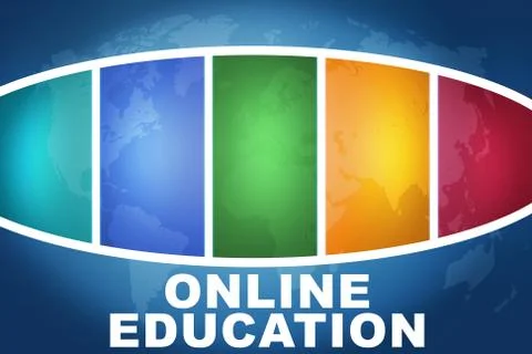 Online Education Stock Illustration