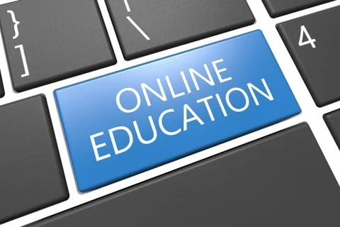 Online Education Stock Illustration