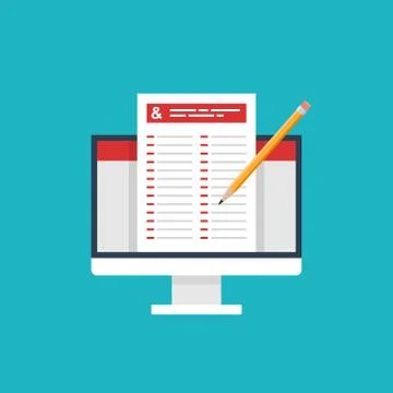 Online education Stock-Illustration