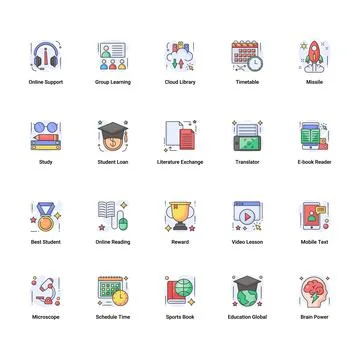 Online Education Illustrazione stock