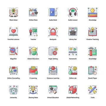 Online Education Illustrazione stock