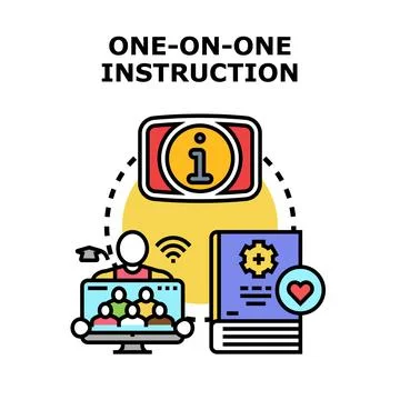 Online education learning distance instruction concept 스톡 일러스트