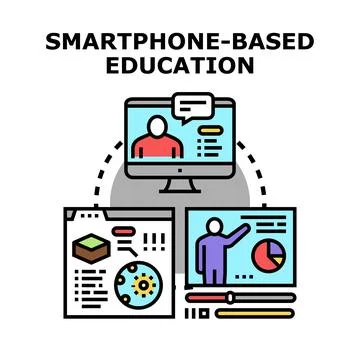 Online education learning platform global digital access Stock Illustration