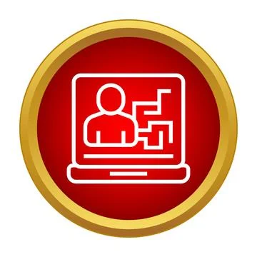 Online education learning process on laptop screen イラスト素材