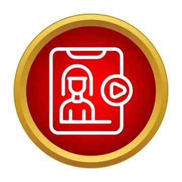 Online education learning video lesson on mobile phone Stock Illustration