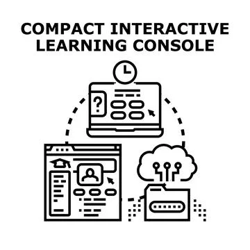Online education platform concept for digital learning system 스톡 일러스트