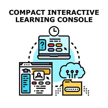 Online education platform concept for digital learning system Stock Illustration