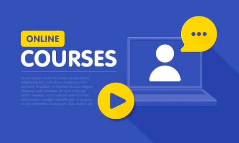 Online education resources vector line icon, online learning courses, distant Stock Illustration