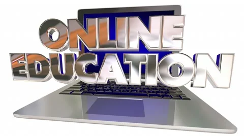 Online Education School Training Learning Laptop Computer Stock Footage 61257395