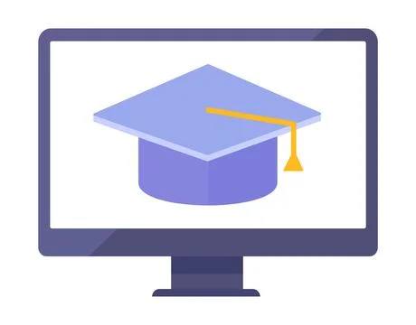 Online education vector design element Stock-Illustration