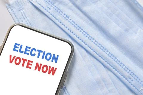 Online election concept Stock Photos
