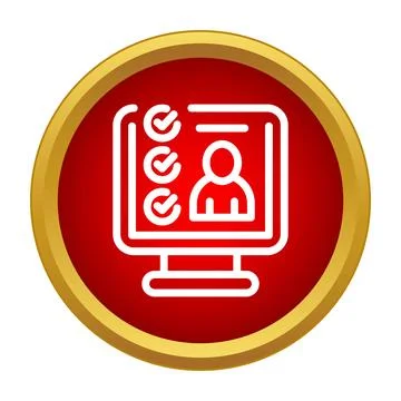 Online election process with user choices and checkmarks 스톡 일러스트