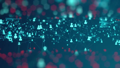 Online Engagement Content Sharing Messaging Profiles Links Trends Stock Footage 302518835