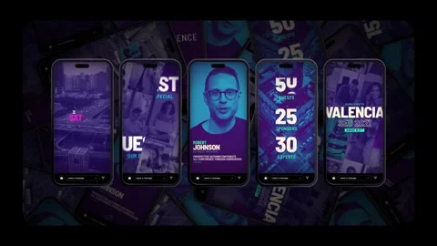 Online Event Instagram After Effects stock