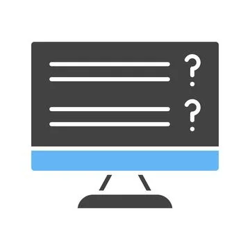 Online Exam icon vector image. Stock Illustration