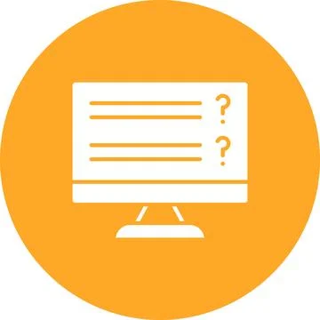 Online Exam icon vector image. Illustrazione stock