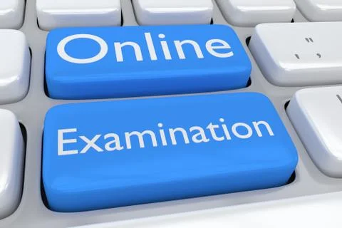Online Examination concept Stockillustratie