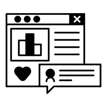 Online Feedback Dualtone Icon Illustrazione stock