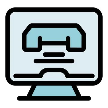 Online fitness training program displaying on computer screen 스톡 일러스트