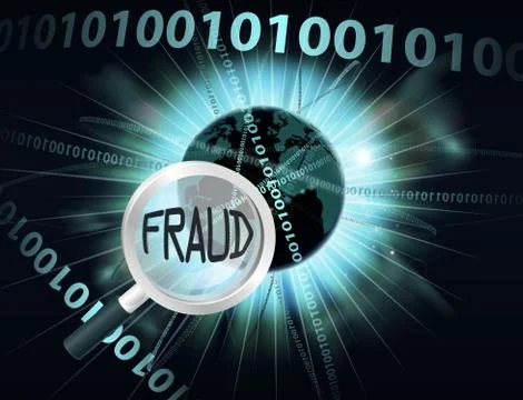 Online fraud concept Stock Illustration