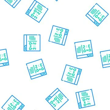 Online game score vector seamless pattern Stock Illustration