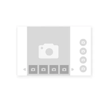 Online game Wireframe, Webpage prototype Vector Illustration. Stock Illustration