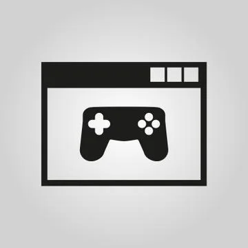Online games icon. vector design. gaming symbol. web. graphic. JPG. AI. app Stock Illustration