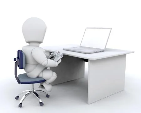 Online gaming Stock Illustration
