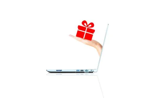 Online gift store concept Stock-Fotos