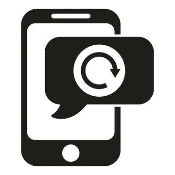Online goods return icon simple vector. Box exchange Stock Illustration
