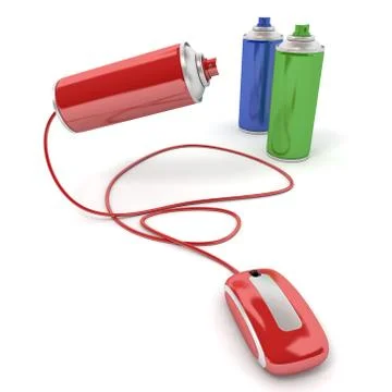 Online graffiti Stock Illustration